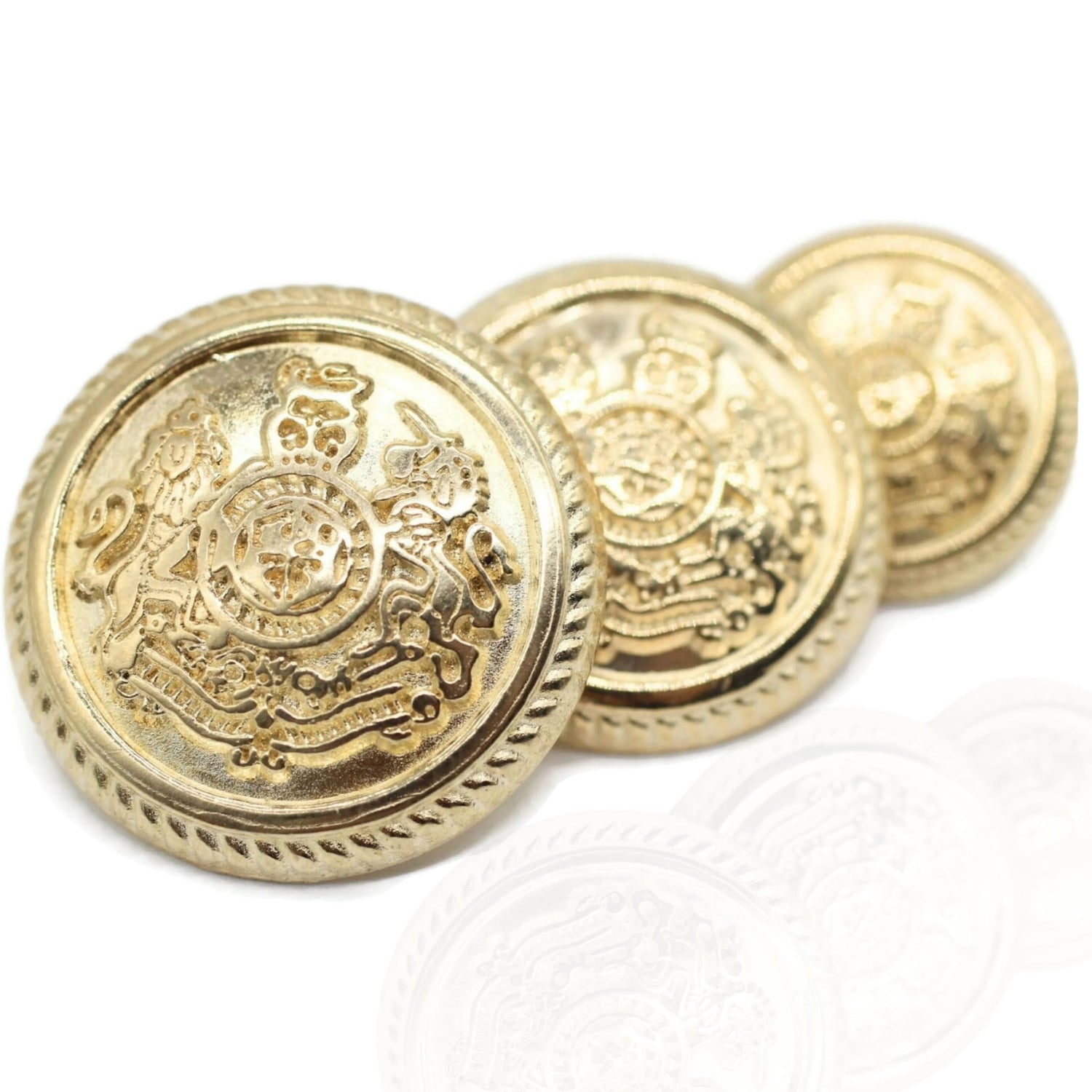 Gold buttons