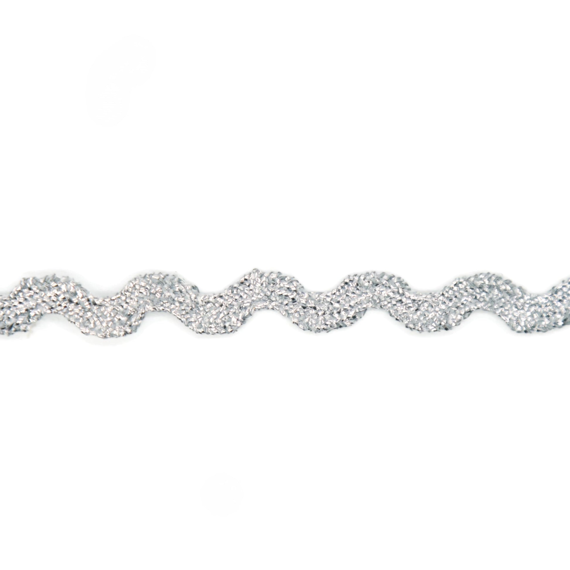 Glitter RIC Rac Trim - 5/8 Inch (15mm) - 5 Yards - Wave Bending Fringe Trim Glitter Lace Ribbon RIC Rac Trim for Sewing Clothes Gift Wrapping Home Party Decoration GL0105