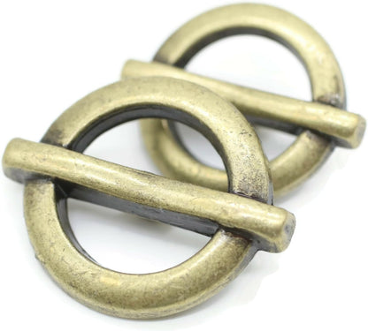 Bronze Metal Shank Buttons - 12 Pcs - 3 Size Options - Flat Round Metal Shank Buttons for Men Women Blazer Coat Uniform Shirt Suit and Jacket Sewing Craft DIY N18503