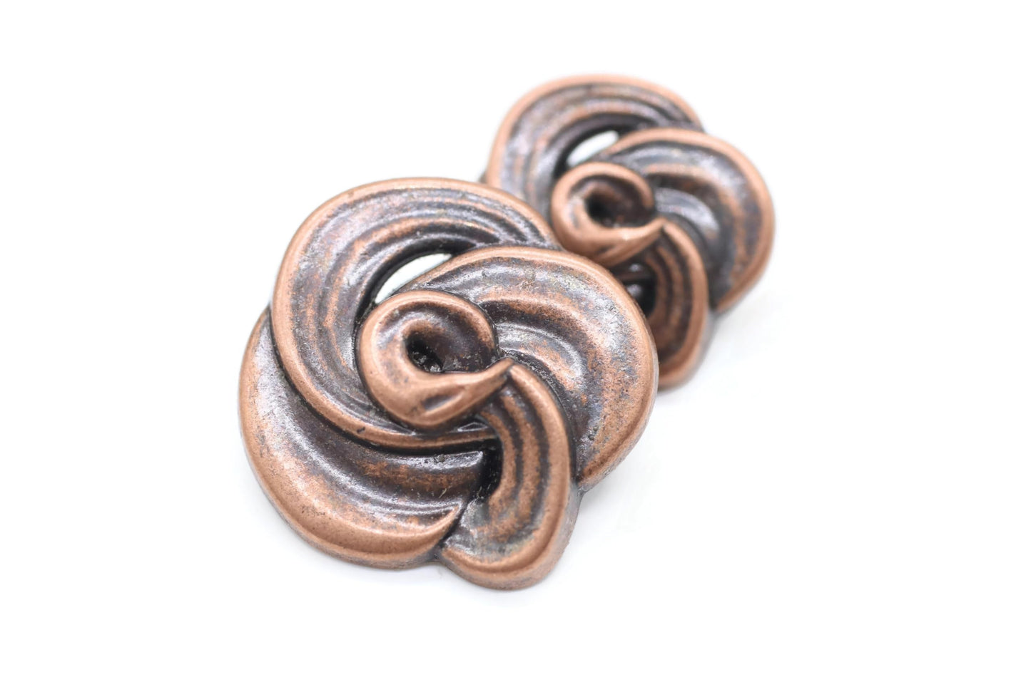 Floral Bronze Metal Shank Buttons - 12 Pcs - 3 Size Options - Luxury Floral Irregular Metal Shank Buttons for Men Women Blazer Coat Uniform Shirt Suit and Jacket Sewing Craft DIY N18903