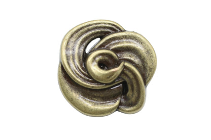 Floral Bronze Metal Shank Buttons - 12 Pcs - 3 Size Options - Luxury Floral Irregular Metal Shank Buttons for Men Women Blazer Coat Uniform Shirt Suit and Jacket Sewing Craft DIY N18903