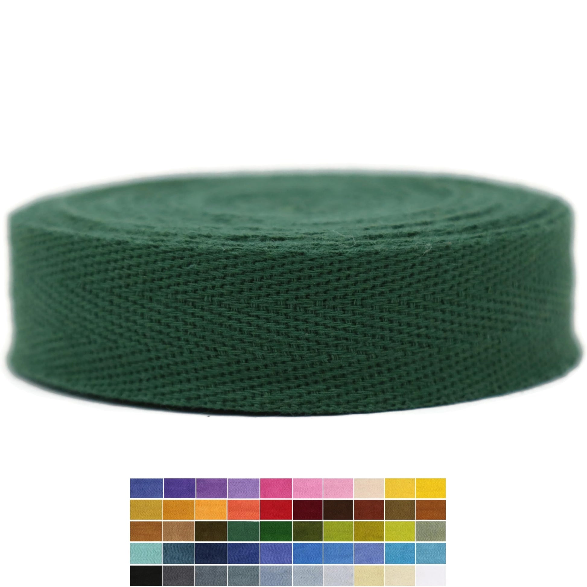 2" & 1.5" & 1.18' & 1" Cotton Herringbone Bias Binding Tape - 10 Yards - 50+ Colors - 100% Natural Cotton - Sewing, Wrapping, Craft, DIY - 10145 (MeriGold)