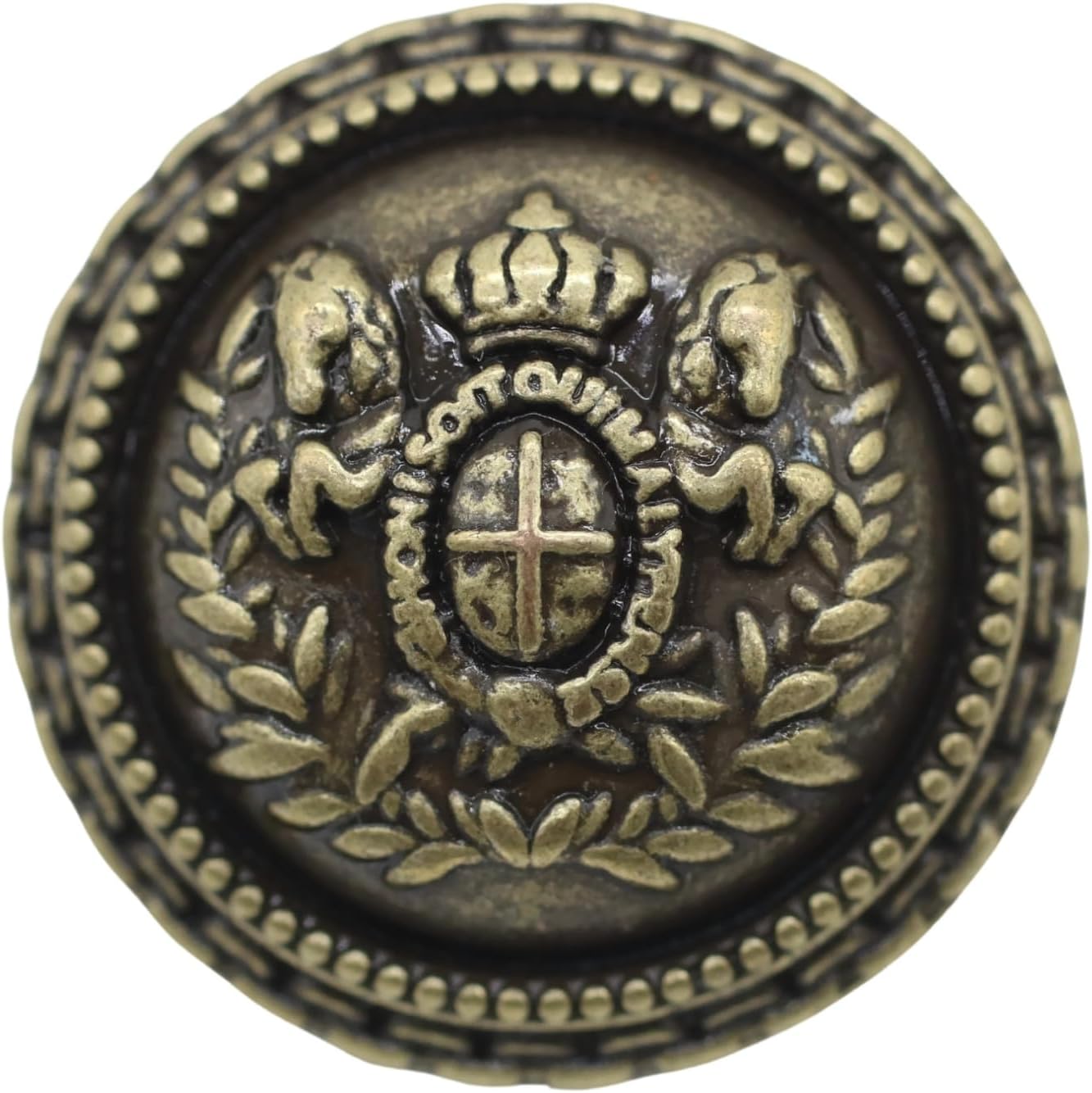 Bronze Metal Shank Buttons - 12 Pcs - 5 Size Options - Luxury Horse Round Wave Metal Shank Buttons for Men Women Blazer Coat Uniform Shirt Suit and Jacket Sewing Craft DIY N18104