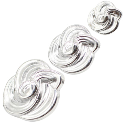 Floral Bronze Metal Shank Buttons - 12 Pcs - 3 Size Options - Luxury Floral Irregular Metal Shank Buttons for Men Women Blazer Coat Uniform Shirt Suit and Jacket Sewing Craft DIY N18903