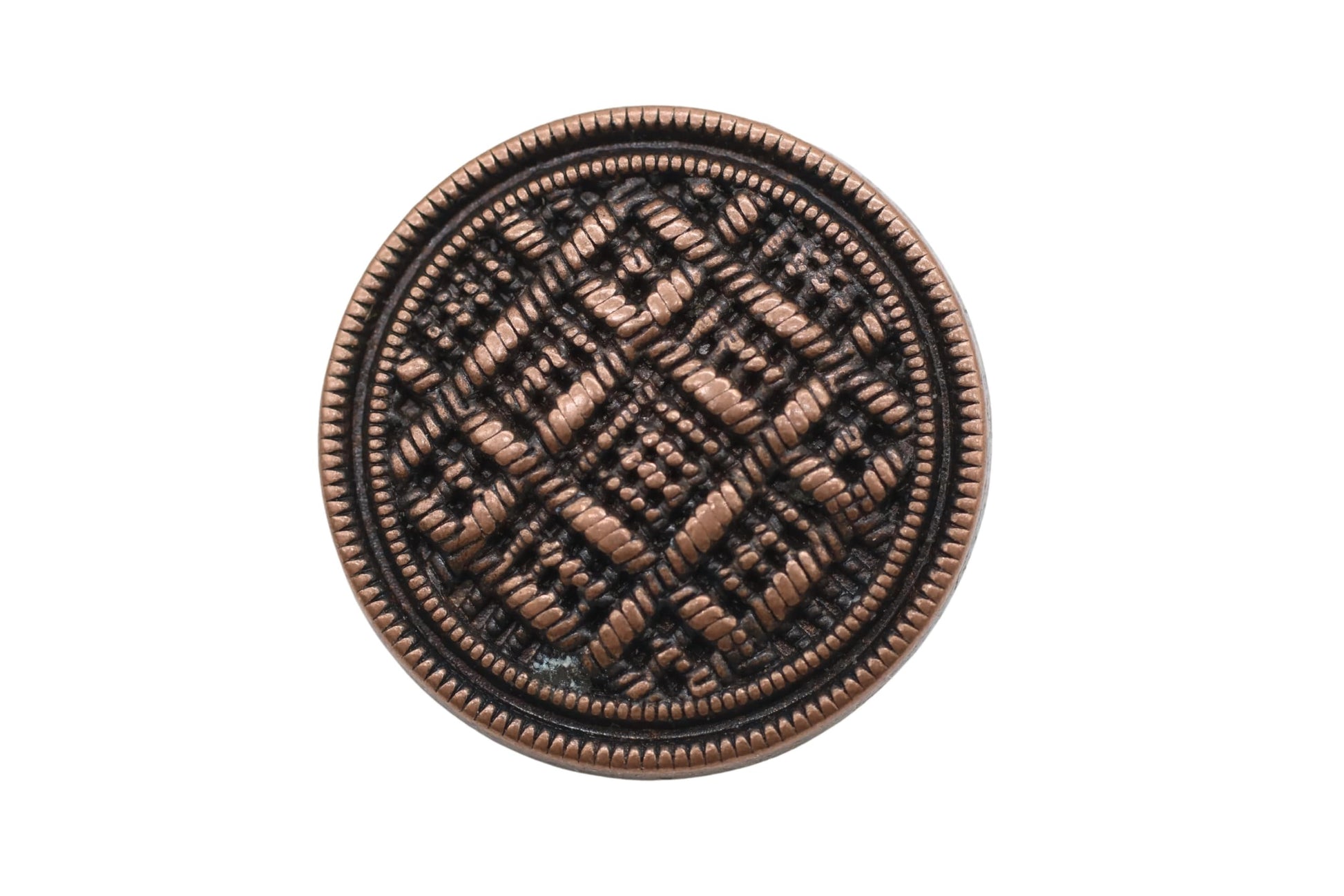 Bronze Metal Shank Buttons - 12 Pcs - 3 Size Options - Weave Round Metal Shank Buttons for Men Women Blazer Coat Uniform Shirt Suit and Jacket Sewing Craft DIY N17203