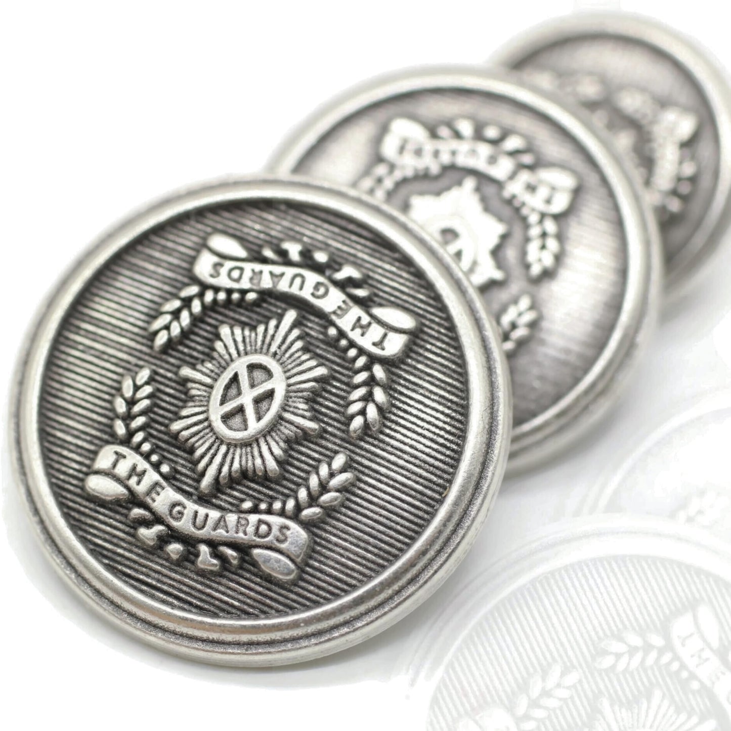 Bronze Metal Shank Buttons - 12 Pcs - 3 Size Options - The Guards of Kingdom Round Metal Shank Buttons for Men Women Blazer Coat Uniform Shirt Suit and Jacket Sewing Craft DIY N14803