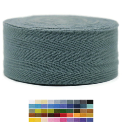2" & 1.5" & 1.18' & 1" Cotton Herringbone Bias Binding Tape - 10 Yards - 50+ Colors - 100% Natural Cotton - Sewing, Wrapping, Craft, DIY - 10145 (MeriGold)