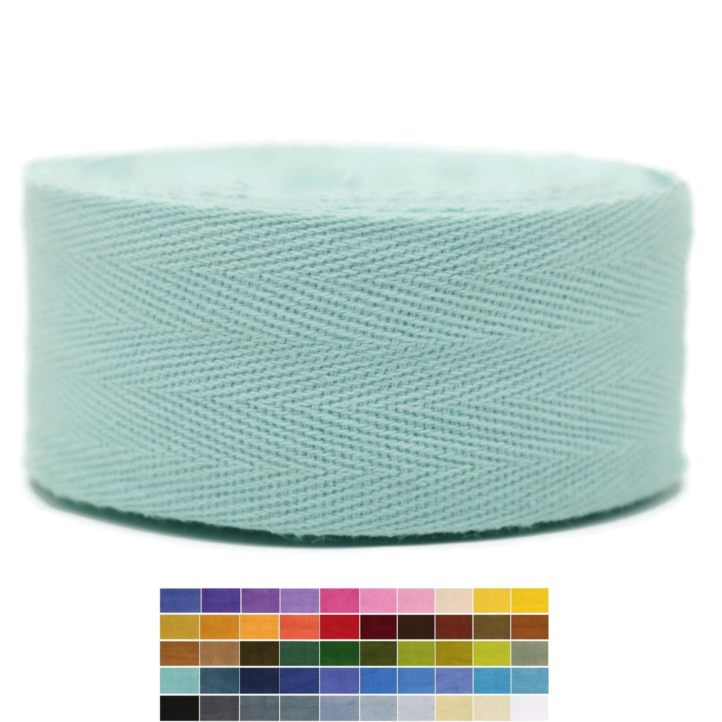 2" & 1.5" & 1.18' & 1" Cotton Herringbone Bias Binding Tape - 10 Yards - 50+ Colors - 100% Natural Cotton - Sewing, Wrapping, Craft, DIY - 10145 (MeriGold)