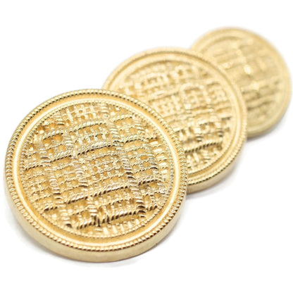 Bronze Metal Shank Buttons - 12 Pcs - 3 Size Options - Weave Round Metal Shank Buttons for Men Women Blazer Coat Uniform Shirt Suit and Jacket Sewing Craft DIY N17203