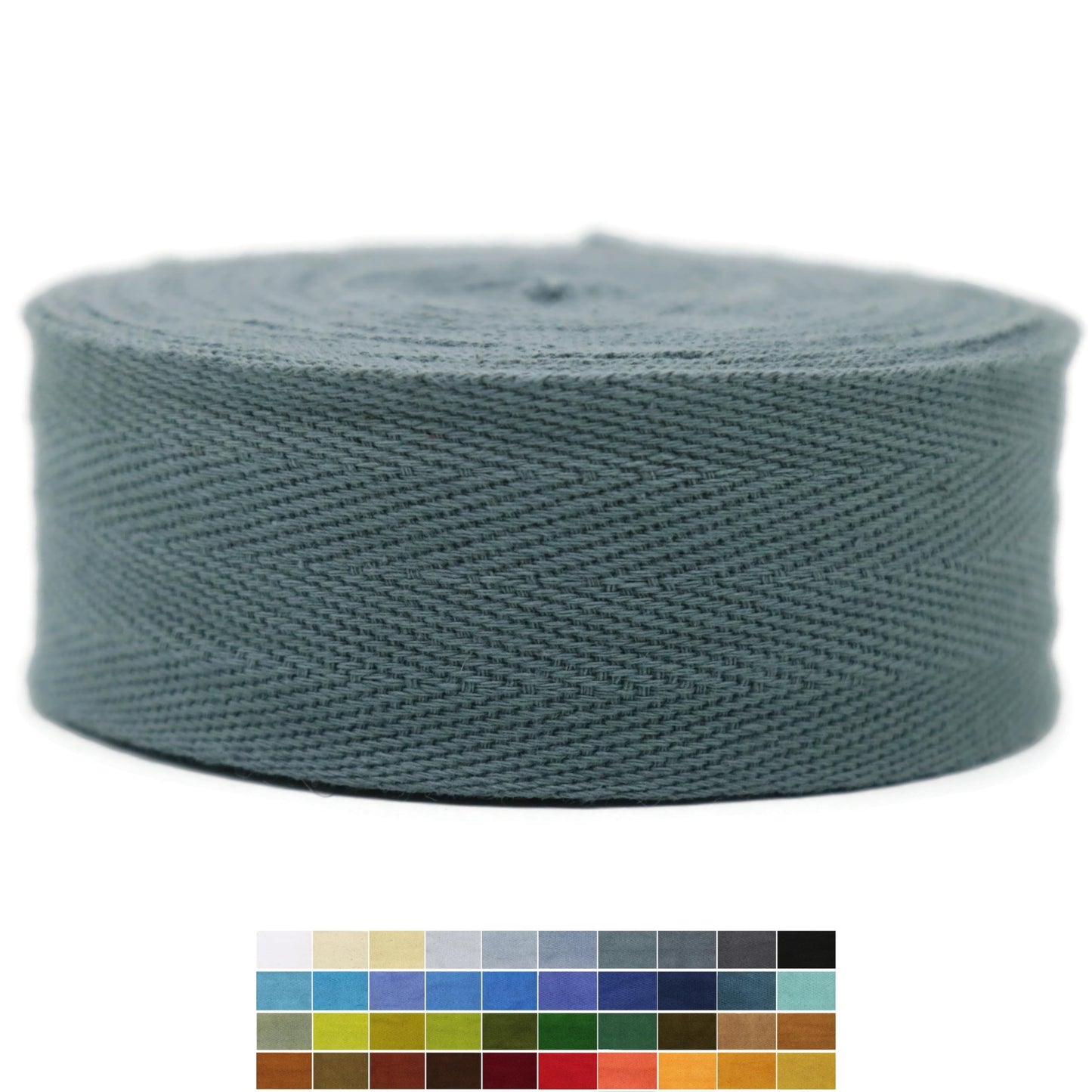 2" & 1.5" & 1.18' & 1" Cotton Herringbone Bias Binding Tape - 10 Yards - 50+ Colors - 100% Natural Cotton - Sewing, Wrapping, Craft, DIY - 10145 (MeriGold)