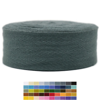 2" & 1.5" & 1.18' & 1" Cotton Herringbone Bias Binding Tape - 10 Yards - 50+ Colors - 100% Natural Cotton - Sewing, Wrapping, Craft, DIY - 10145 (MeriGold)