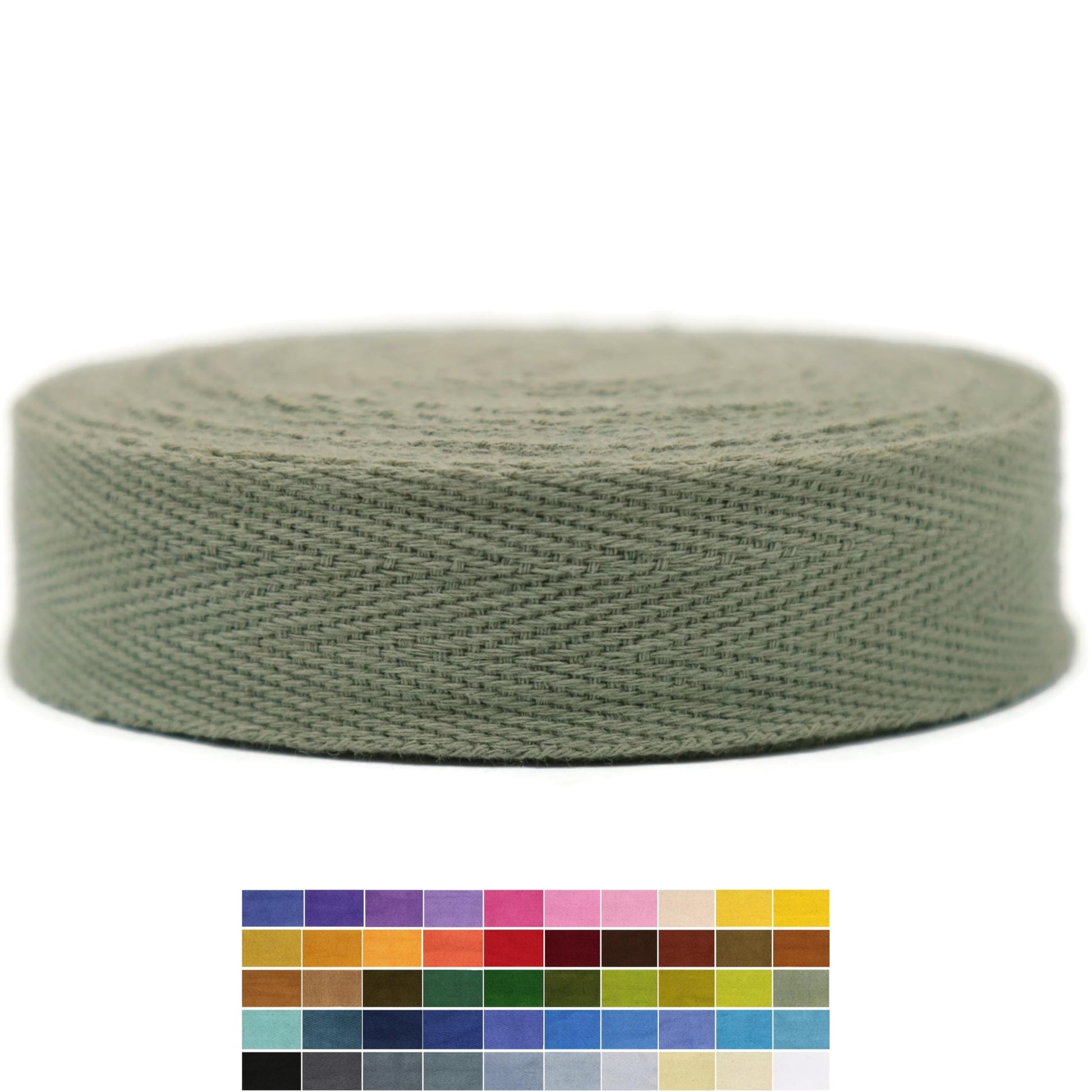 2" & 1.5" & 1.18' & 1" Cotton Herringbone Bias Binding Tape - 10 Yards - 50+ Colors - 100% Natural Cotton - Sewing, Wrapping, Craft, DIY - 10145 (MeriGold)